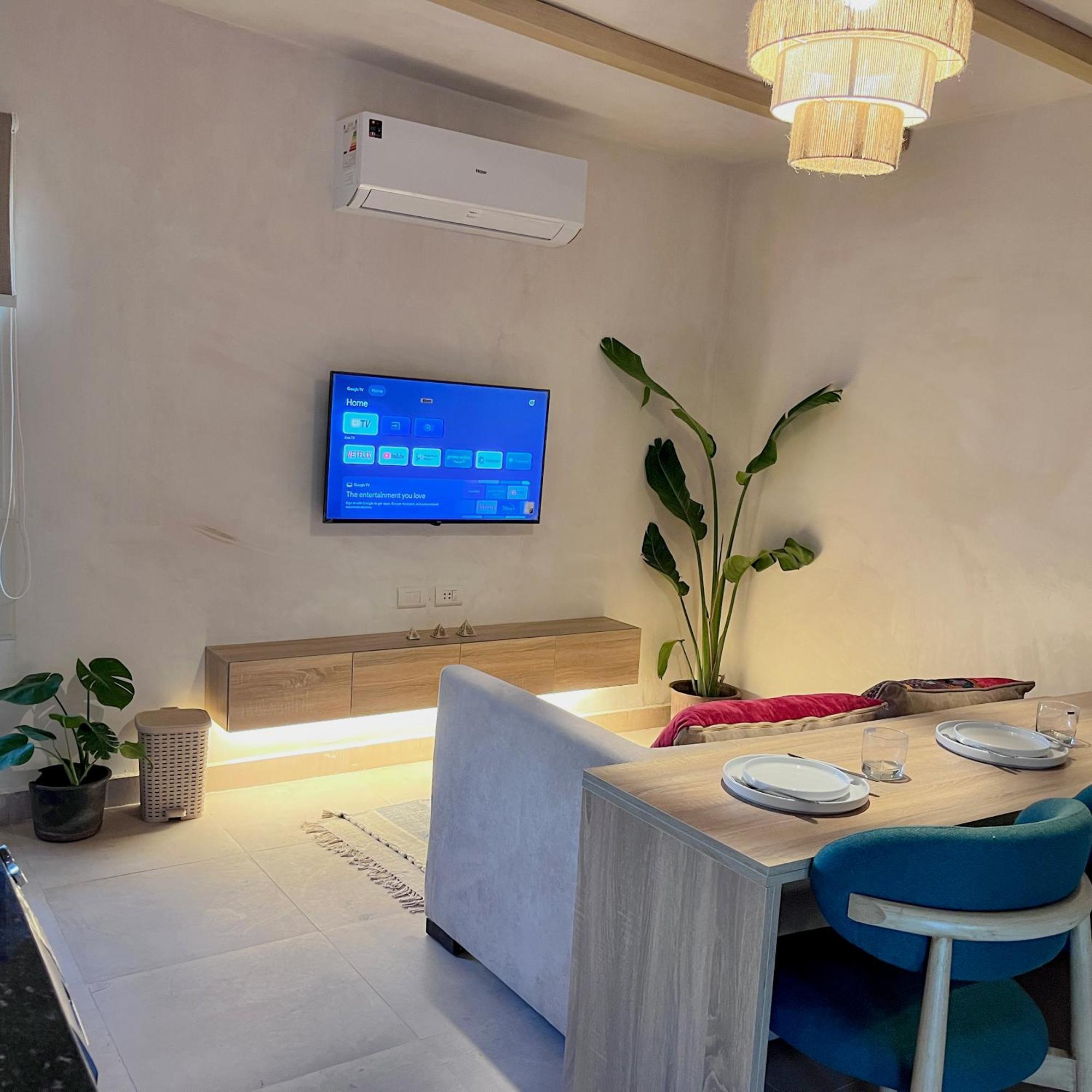 Boho Getaway With Pyramids View & Jacuzzi Apartment Giza Exterior foto